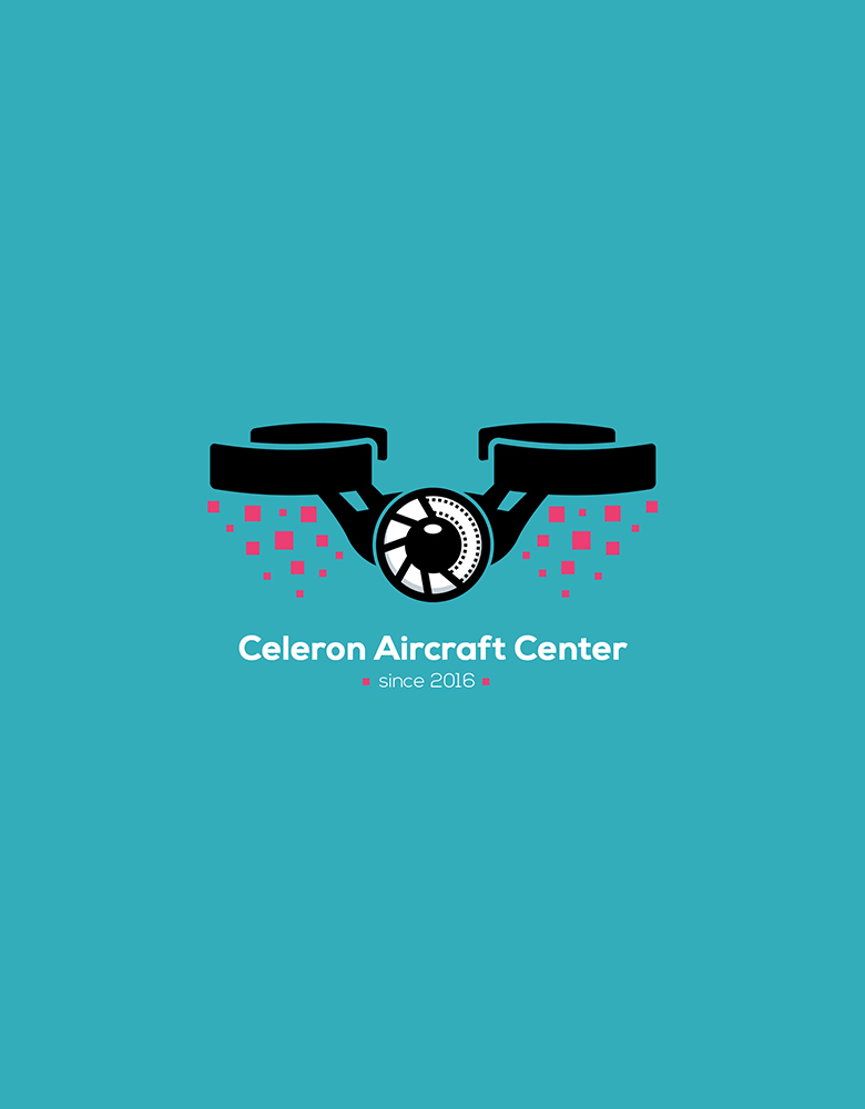 Celeron Aircraft Center logotipo sukūrimas